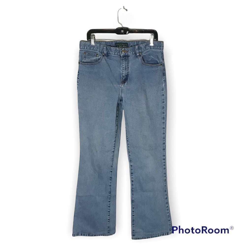 Lauren Ralph Lauren LRL Women's 14 Light Wash Light Wash Classic Bootcut Jeans